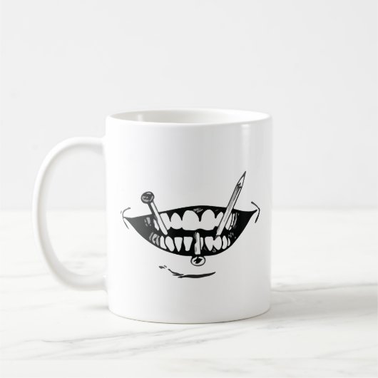 Horror anime kunst koffiemok (Links)