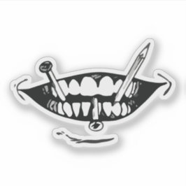 Horror anime kunst sticker