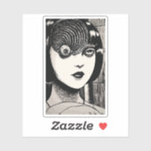 Horror anime meisje sticker (Vel)