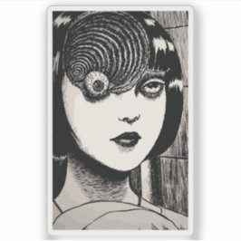 Horror anime meisje sticker