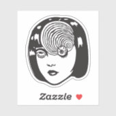 Horror anime meisje sticker (Vel)