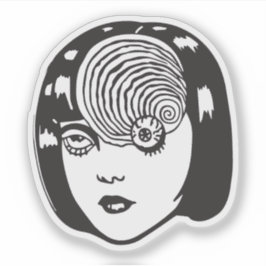 Horror anime meisje sticker