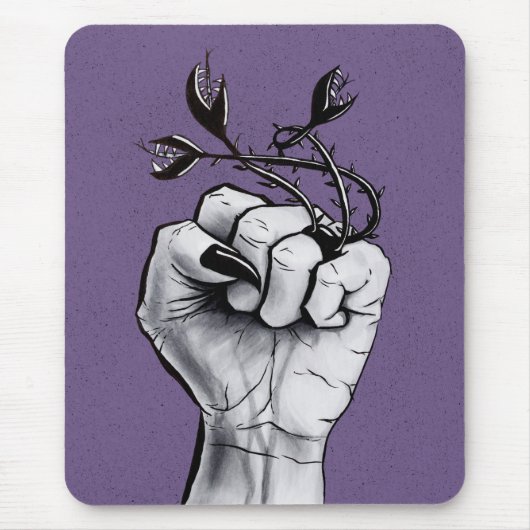 Horror Art Black Magic Ring Hand Dark Fantasy Muismat (Voorkant)