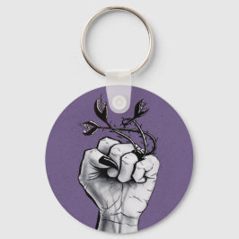 Horror Art Black Magic Ring Hand Dark Fantasy Sleutelhanger