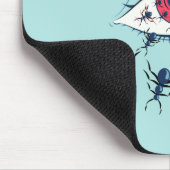 Horror Art Creepy Crawling snijdt oog Muismat (Hoek)