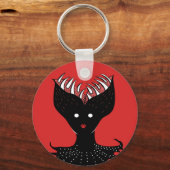 Horror Art Creepy Demon Monster Sleutelhanger (Voorkant)