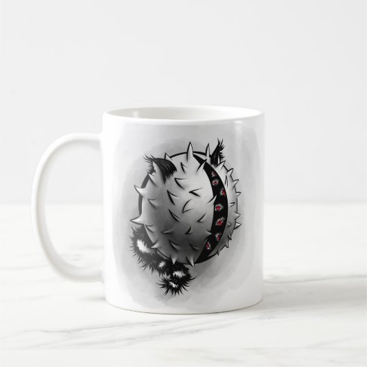 Horror Art Dark Fantasy Monster Koffiemok (Links)