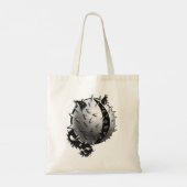 Horror Art Dark Fantasy Monster Tote Bag (Achterkant)