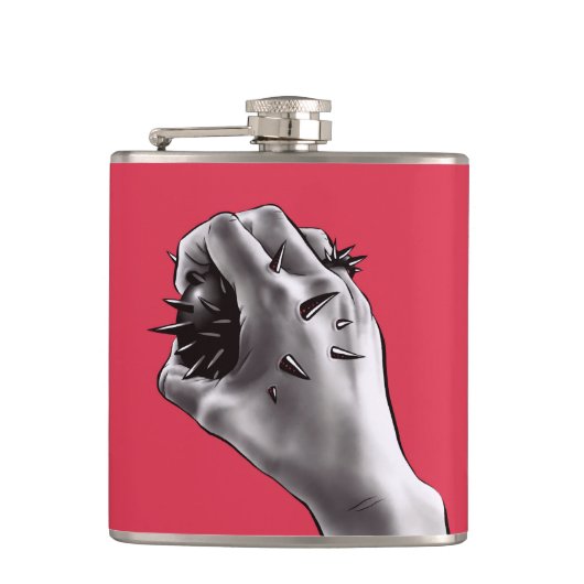 Horror Art: Fist Gothic Heupfles (Voorkant)