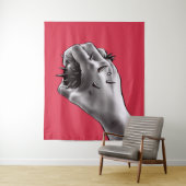 Horror Art: Fist Gothic Wandkleed (In situ)