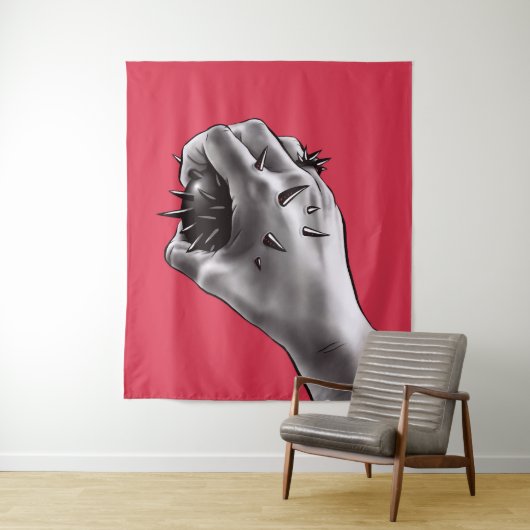 Horror Art: Fist Gothic Wandkleed (In situ)