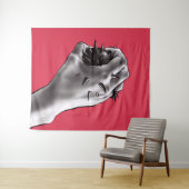 Horror Art: Fist Gothic Wandkleed (In Situ (horizontaal))