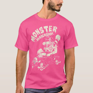 Horror Art - Ratfink Monster Barbershop - Psychobi T-shirt