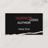 Horror Auteur Visitekaartje (Voorkant)