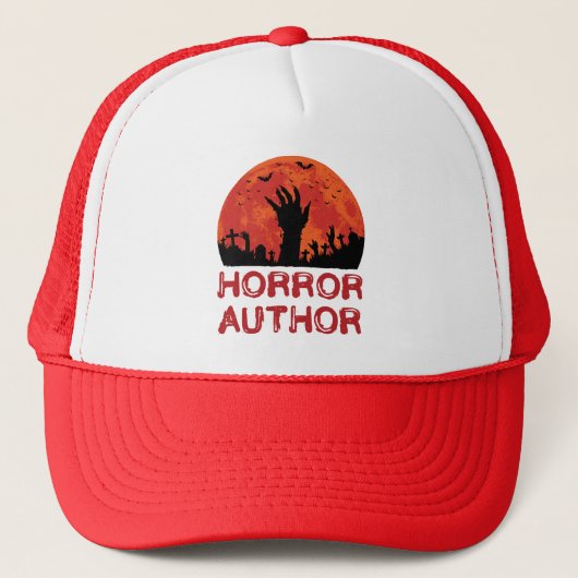 Horror Author Writer Novelist Scary Stories Trucker Pet (Voorkant)