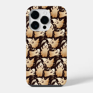 Horror Boo Ghost Halloween Patroon iPhone 14 Plus Hoesje