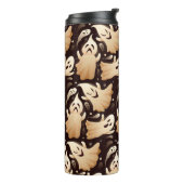 Horror Boo Ghost Halloween Patroon Thermosbeker (Gedraaid links)