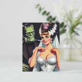  Horror Bride Briefkaart (Staand voorkant)