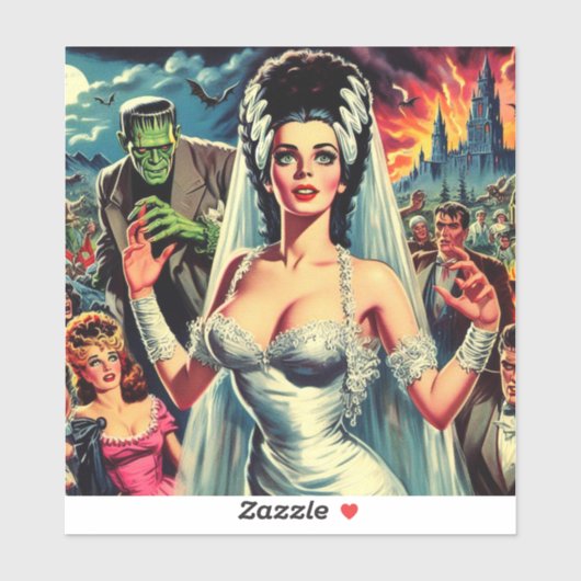  Horror Bride Sticker (Vel)