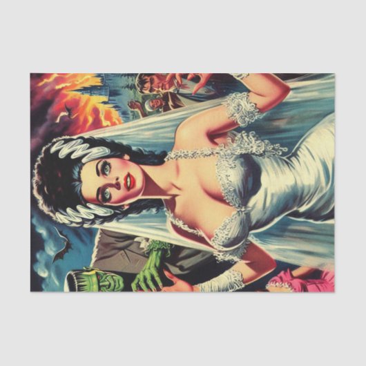 Horror Bride Tissuepapier (Voorkant)