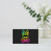  Horror Bunny Rabbit Face Tie Dye Happy Eas Visitekaartje (Staand voorkant)