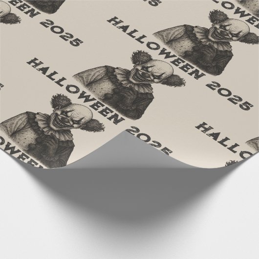  Horror Carnaval Gift Wrap voor Halloween Cadeaupapier (Hoek)