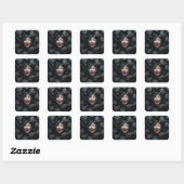 Horror Cat Nachtmerrie Vierkante Sticker (Vel)