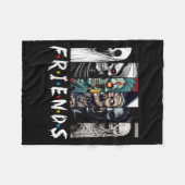 Horror Characters Friend Halloween Family Matching Fleece Deken (Voorkant (Horizontaal))