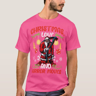 Horror Cinema Creepy Kerstman Liefde T-shirt