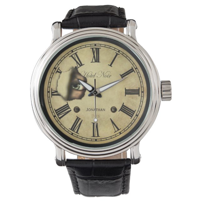 Horror Clock Face gepersonaliseerd Horloge (Voorkant)