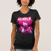 Horror Clown Roze T-shirt (Voorkant)