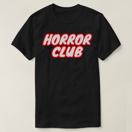 Horror Club T-shirt (Design voorkant)