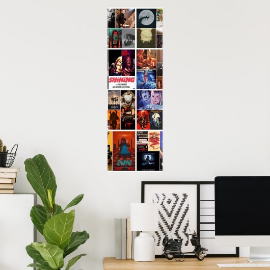 Horror collage poster (Thuiskantoor)