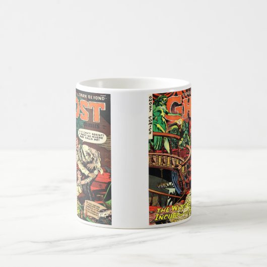 Horror  Comic Book Design Coffee Mok Cup (Center)