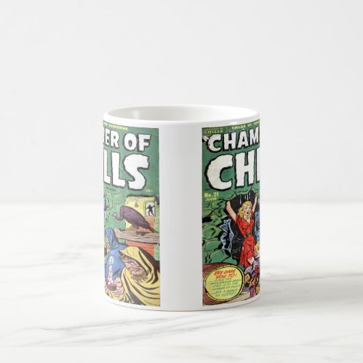 Horror  Comic Book Design Coffee Mok Cup (Center)