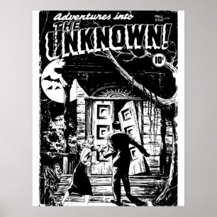 Horror Comic Book Hoesje Retro  Volume 001 Poster