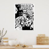 Horror Comic Book Hoesje Retro  Volume 014 Poster (Keuken)