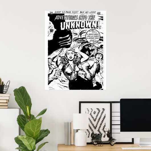 Horror Comic Book Hoesje Retro  Volume 014 Poster (Thuiskantoor)