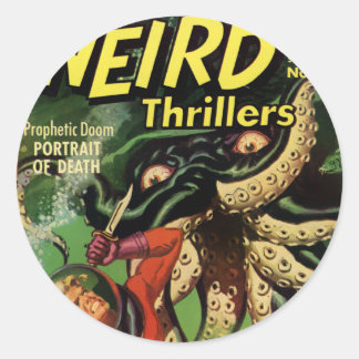 Horror Comic: Dweillers 4 Ronde Sticker