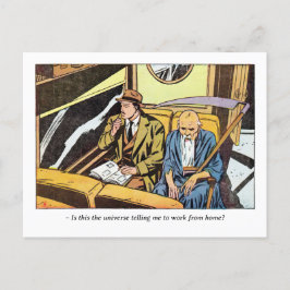 Horror Comic Panel met de Reaper Briefkaart