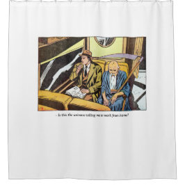 Horror Comic Panel met de Reaper Douchegordijn