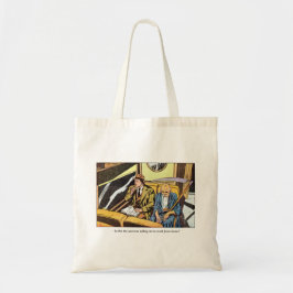 Horror Comic Panel met de Reaper Tote Bag