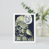  Horror Comic Panel van The Unseen Briefkaart (Staand voorkant)