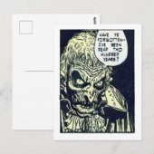  Horror Comic Panel van The Unseen Briefkaart (Voorkant / Achterkant)