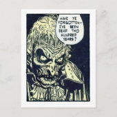  Horror Comic Panel van The Unseen Briefkaart (Voorkant)