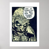  Horror Comic Panel van The Unseen Poster (Voorkant)