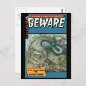 Horror Comic: Pas op Briefkaart (Voorkant / Achterkant)
