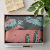 Horror Comic Zombie Graveyard Decoupage Tissuepapier (Geschenk)