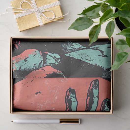 Horror Comic Zombie Graveyard Decoupage Tissuepapier (Geschenk)