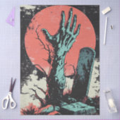 Horror Comic Zombie Graveyard Decoupage Tissuepapier (Craft)